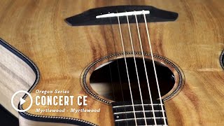 Breedlove Guitars Oregon Concert CE Myrtlewood [upl. by Tarkany]