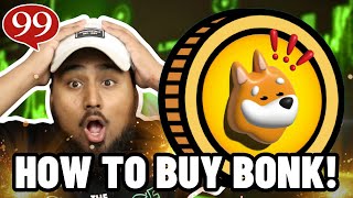 How to Buy BONK in 2 Minutes [upl. by Liuqnoj]