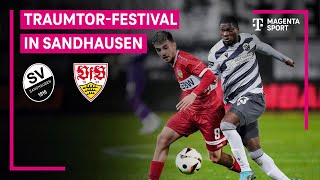 SV Sandhausen  VfB Stuttgart II Highlights mit LiveKommentar  3 Liga  MAGENTA SPORT [upl. by Yerot]