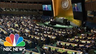 Watch President Donald Trump’s Full Address To The 2019 United Nations General Assembly  NBC News [upl. by Nylodam]