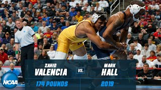 Zahid Valencia vs Mark Hall FULL 2019 NCAA Championship match at 174 pounds [upl. by Ylurt]