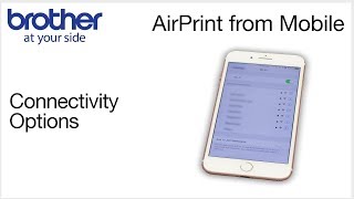 AirPrint Mobile Printing on your Brother printer [upl. by Bonina24]