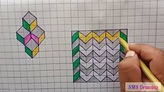 3D Structure Drawing on Graph Paper [upl. by Enelyw]