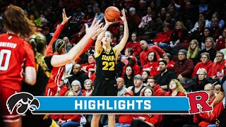 Iowa at Rutgers  Highlights  Big Ten Womens Basketball  Jan 5 2024 [upl. by Aivun]