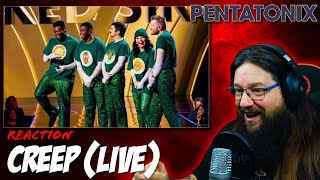 METALHEAD REACTS  Pentatonix  quotCreepquot Masked Singer [upl. by Ruperta]