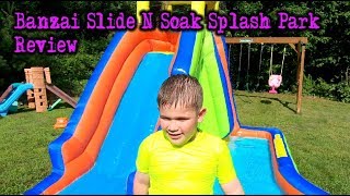 Banzai Slide N Soak Splash Park Review [upl. by Hainahpez]