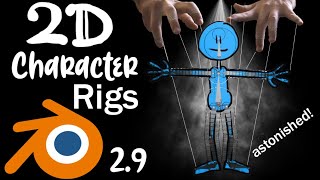 How To Make 2D Character Rigs in Blender [upl. by Asiram]