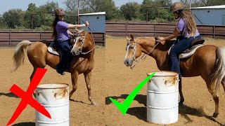 TOP 10 BEGINNER BARREL RACING MISTAKES [upl. by Lyrred]