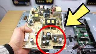 How To Repair A TV That Wont Turn On  How To Repair A TV Power Supply  TV Red Light Blinking [upl. by Inavihs]