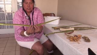 Mary Weahkee makes Mogollon sandals from yucca [upl. by Iad]