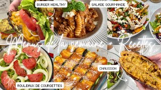 🥗 MENUS DE LA SEMAINE • RECETTES FACILES ET GOURMANDES POUR MANGER PLUS SAINEMENT 🍽️ [upl. by Kinnard]