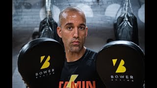 Boxing Punch Mitt Workout  Interval Pad Work Conditioning  NateBowerFitness [upl. by Tsyhtema]