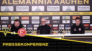 Pressekonferenz nach Alemannia Aachen  Fortuna Düsseldorf II [upl. by Leola]