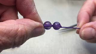 Nomad Beads Mala Knotting HowTo [upl. by Prud898]