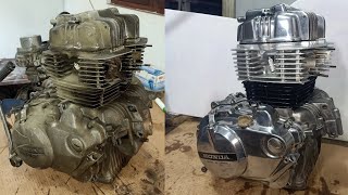 Honda CB250N Engine Restoration  CB250 Hawk Engine Restoration [upl. by Atneciv225]