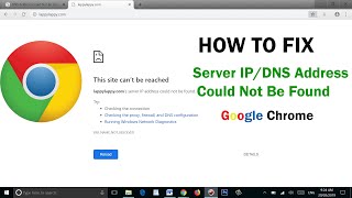 Server IPDNS Address Could Not Be Found How to Fix Error  SP SKYWARDS [upl. by Harvie]