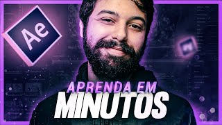 BÁSICO DE AFTER EFFECTS EM MINUTOS  Tutorial para iniciantes de After Effects [upl. by Martinsen]