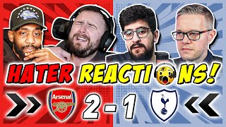 ARSENAL RIVALS amp HATERS GUTTED 🤣 REACTION TO ARSENAL 21 TOTTENHAM  PREMIER LEAGUE FAN REACTIONS [upl. by Anrak211]