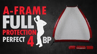 PowerNet Portable Baseball Pitching Screen 7 X 7 Bow Style [upl. by Ilwain845]