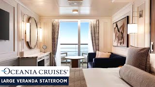 Oceania Riviera  Large Veranda Stateroom  Full Walkthrough Tour amp Review  4K [upl. by Aneelehs]