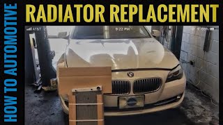 How To Replace The Radiator On A BMW 528i535i f10 [upl. by Gensmer]