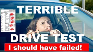 TERRIBLE DMV Drive Test Pass or Fail  Nervous Student  EXTREMELY KIND Examiner [upl. by Reerg]