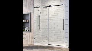 SALLY frameless sliding shower door installation process [upl. by Mccready]