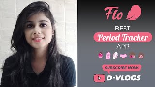 Best period tracker app  how to use period tracker app Flo HINDI  Flo app review [upl. by Britni]