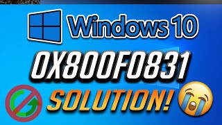 How to Fix Windows Update Error 0x800f0831 in Windows 10 Tutorial 2025 [upl. by Einoj]