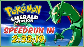 Pokemon Emerald SPEEDRUN in 2 HOURS and 33 Minutes [upl. by Wassyngton572]