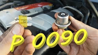 Mercedes w 203 Fuel Presure Regulator  Symptoms and Install [upl. by Mckenzie]