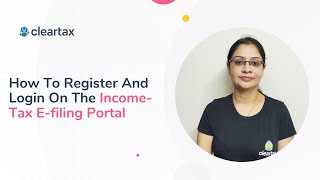 How to register and login on the incometax efiling portal [upl. by Livvi118]