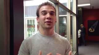 Shane Kippel Visits the Degrassi Set part 1 [upl. by Fen603]