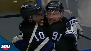 Steven Stamkos Gifts Anthony Duclair Perfect Feed For First Goal With Lightning [upl. by Floria940]