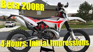 2020 Beta 200RR First 4 Hours  Initial Impressions  Podcast Number 9 [upl. by Plate]