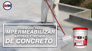 Consejos para impermeabilizar azoteas y techos de concreto [upl. by Mmada]