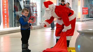 SANTA GIVES KIDS COAL PRANK COPS CALLED [upl. by Nanreik784]