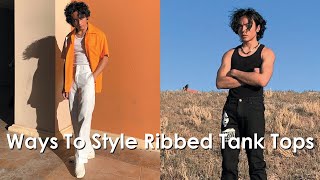 BEST WAYS TO STYLE RIBBED TANK TOPS FOR SPRINGSUMMER [upl. by Twitt]