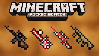 Minecraft PE Gun Mod Christmas Guns  Minecraft PE 0100  0104 [upl. by Bartosch]