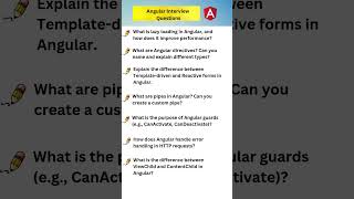 Angular MCQ  Angular Interview Questions and Answers shorts [upl. by Ydnolem715]