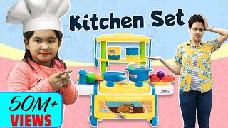 Kids PRETEND Play Cooking KITCHEN Set  ToyStars [upl. by Hajidak]