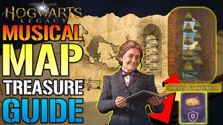 Hogwarts Legacy Solved By The Bell Full Quest GUIDE Use The Musical Map To Find The Treasure [upl. by Wynn764]