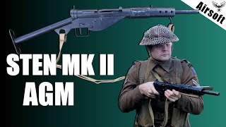 Sten MK II AGM  AIRSOFT WW2 VIDEO REVIEW [upl. by Kingdon]