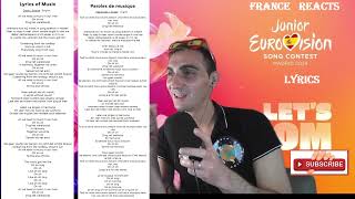 🌎FRANCE REACTS EUROVISION JUNIOR SPAIN 2024 NETHERLANDS LYRICS🌎 [upl. by Eninnaej911]