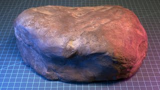 Straight up make a BOULDER DIY Realistic Rocks from Concrete [upl. by Ennaesor954]