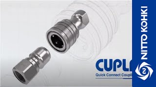 NITTO KOHKIQuick Connect Couplings quotCUPLAquot [upl. by Saisoj800]