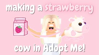 Making a NEON COW in Adopt Me o [upl. by Pansir]