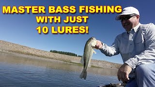 Bass Fishing Basics How To Catch Bass  10 Must Have Lures [upl. by Calise]