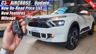 2024 Citroen Aircross 7 Seater Updated New Features On Road Price List Mileage [upl. by Uela]