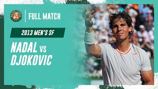 Nadal vs Djokovic 2013 Mens semifinal Full Match  RolandGarros [upl. by Prouty]